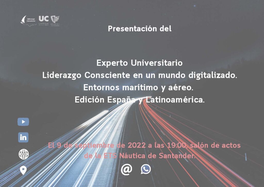 Información sobre el Experto Liderazgo Consciente en un mundo digitalizado